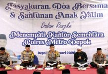 Polres Metro Depok Gelar Tasyakuran di Zamzam Tower, Pastikan Pelayanan Tetap Berjalan Normal