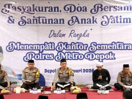 Polres Metro Depok Gelar Tasyakuran di Zamzam Tower, Pastikan Pelayanan Tetap Berjalan Normal