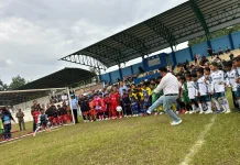 Targetkan Level Provinsi, Supian Suri Semangati Puluhan Jajaran Pesepak Bola Cilik di Liga Jabar Istimewa Depok