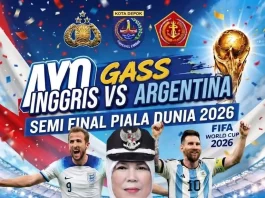 Sinergi Tiga Pilar Kukusan, Lurah Olif Sulap Halaman Kantor Kelurahan Jadi Arena Nobar Semifinal Klasik Argentina-Inggris