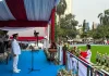 Tampil Tenang dan Anggun, Embun Yasmine Sukses Tunaikan Tugas Pembawa Baki Upacara Penurunan Bendera di Depok