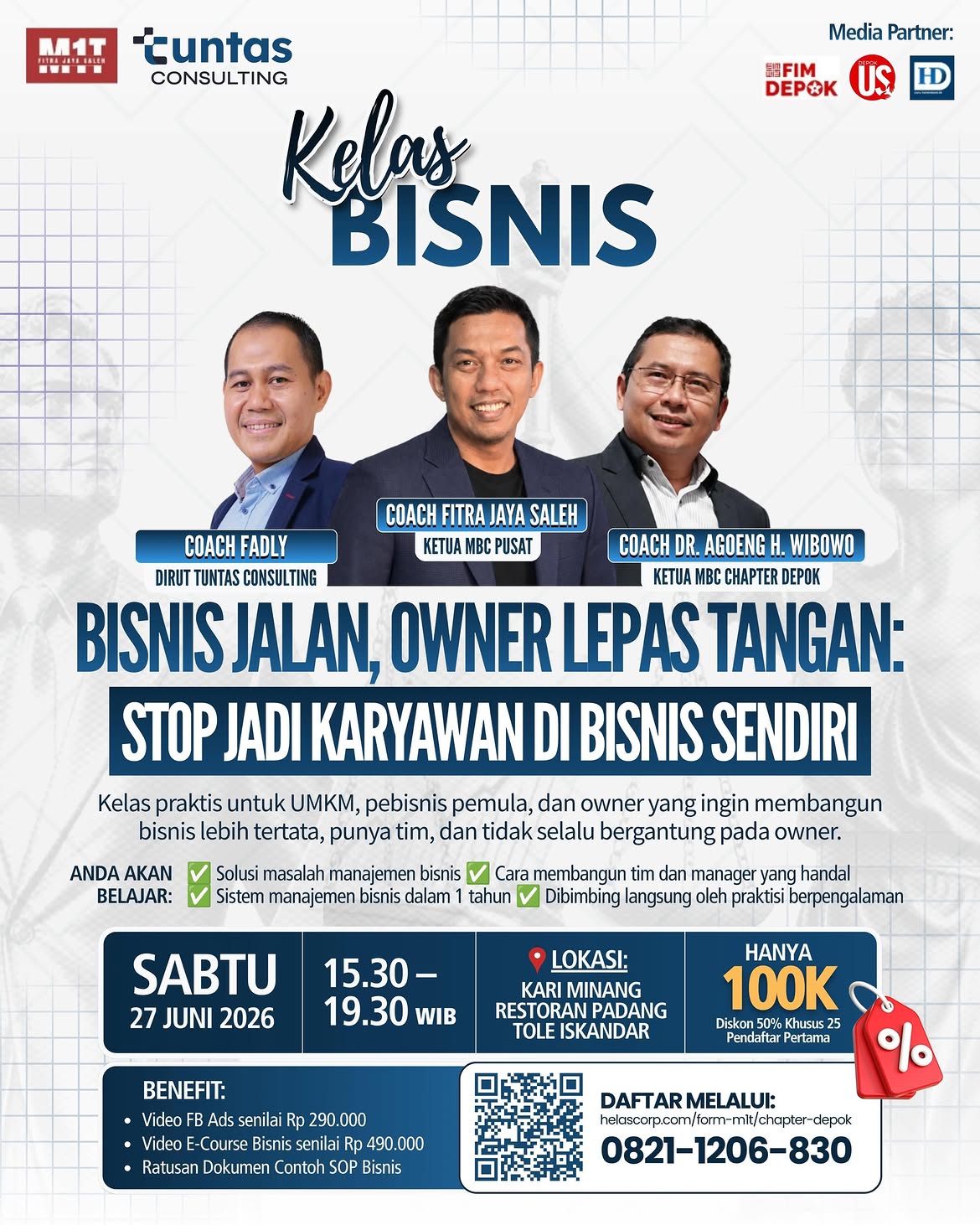 🚀 Masih jadi owner yang harus ngurus semuanya sendiriBisnis sudah jalan, tapi belum berkembangT