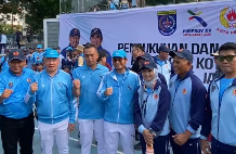 Lepas Kontingen PORPROV XV Jawa Barat, Ade Supriyatna Ketua DPRD Depok Targetkan Masuk Peringkat Lima Besar